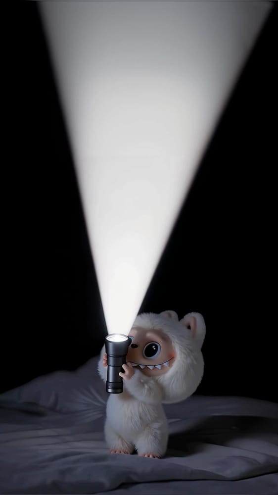 labubu flashlight wallpaper
