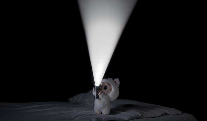 labubu flashlight wallpaper